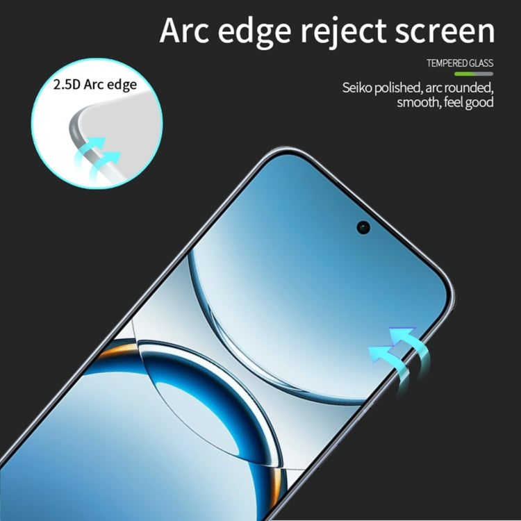 For OPPO Find X8 MOFI 9H 2.5D Full Screen Tempered Glass Film(Black)