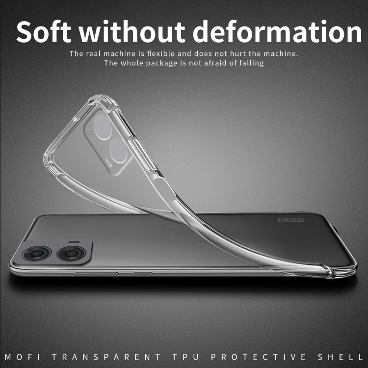 For Motorola Moto G24 / G04 MOFI Ming Series Ultra-thin TPU Phone Case(Transparent)