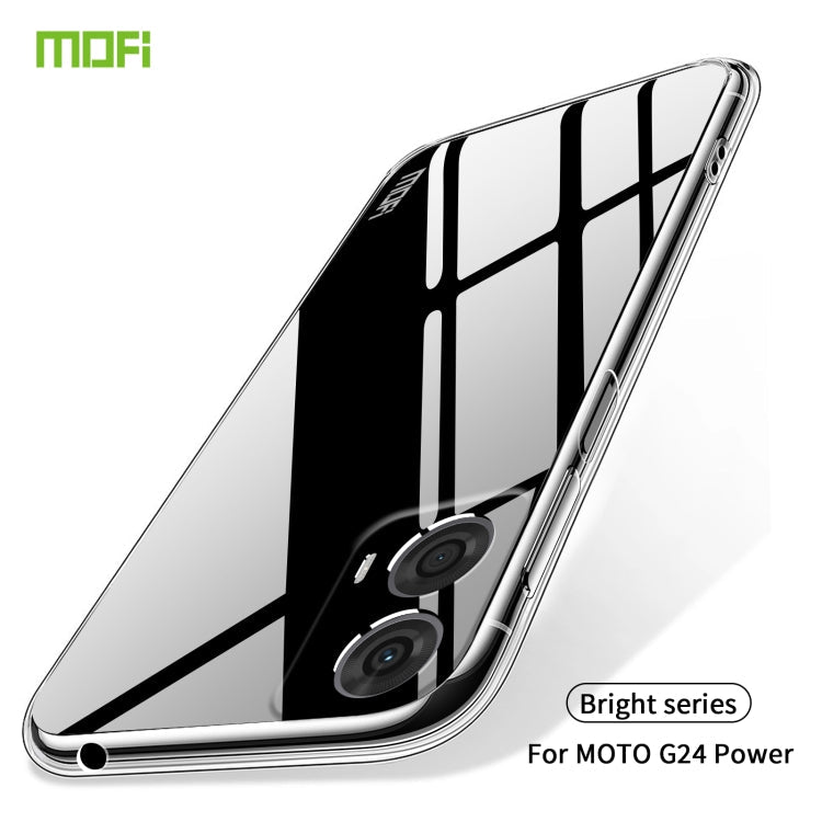 For Motorola Moto G24 Power MOFI Ming Series Ultra-thin TPU Phone Case(Transparent)