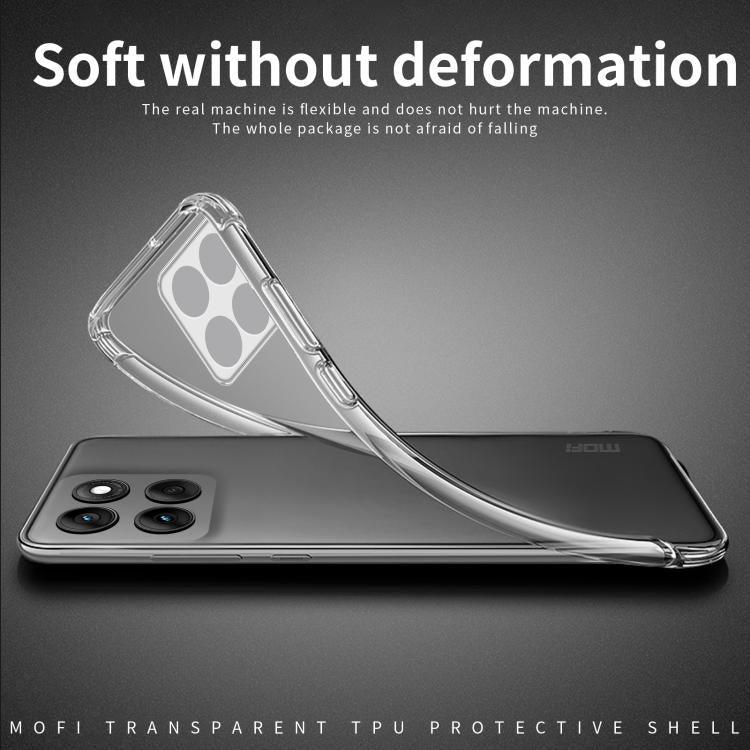 For Motorola Edge 60 Pro MOFI Ming Series Ultra-thin TPU Phone Case(Transparent)
