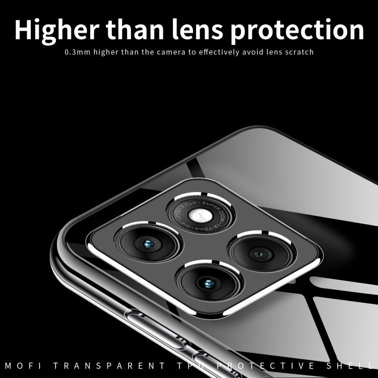 For Motorola Edge 60 Pro MOFI Ming Series Ultra-thin TPU Phone Case(Transparent)