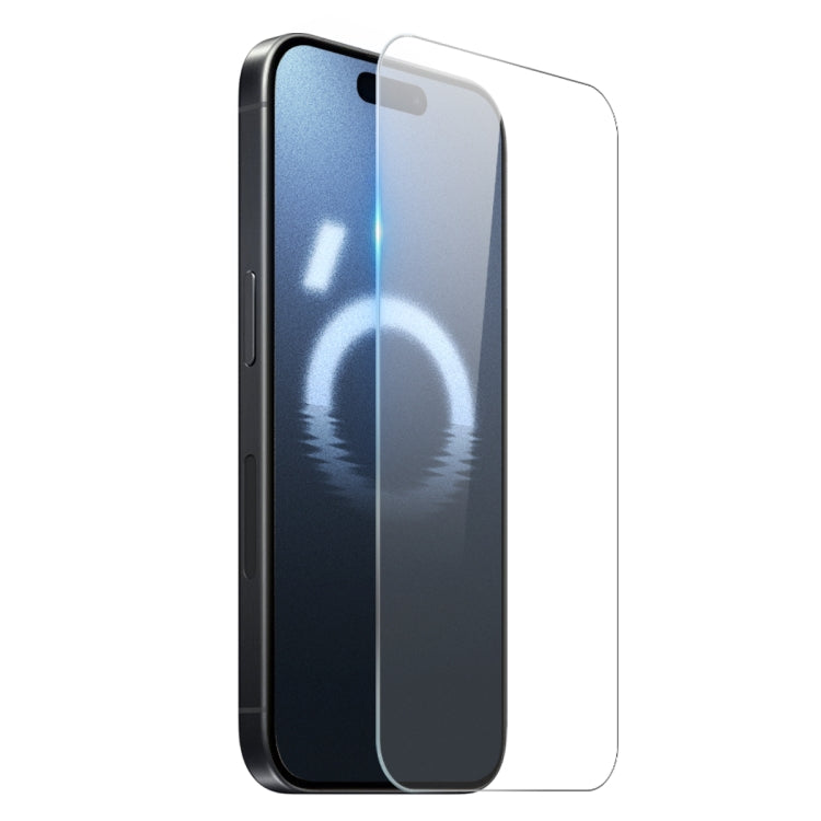 For iPhone 16 Pro Max NORTHJO 3 in 1 TPU Phone Case with Screen Film and Lens Film(Clear)