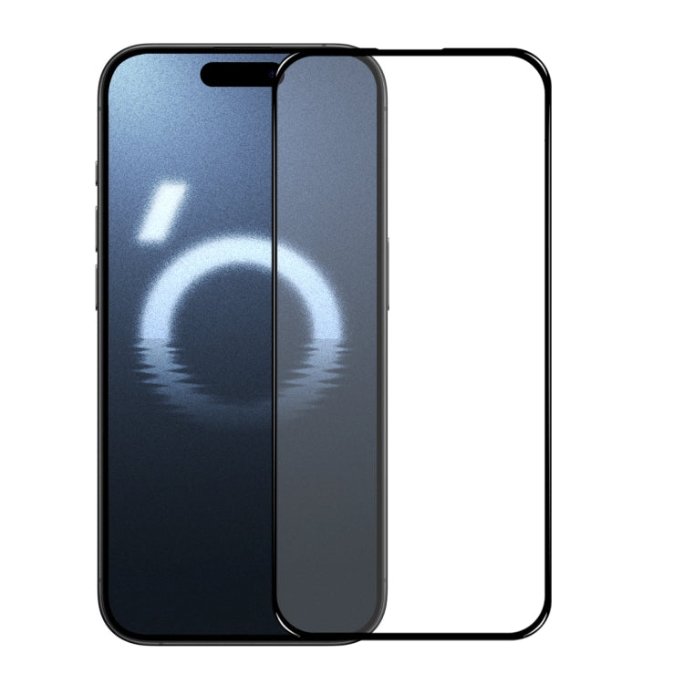 For iPhone 16 Pro Max NORTHJO A++ Screen Protector Full Glue Silk Printing Tempered Glass Film