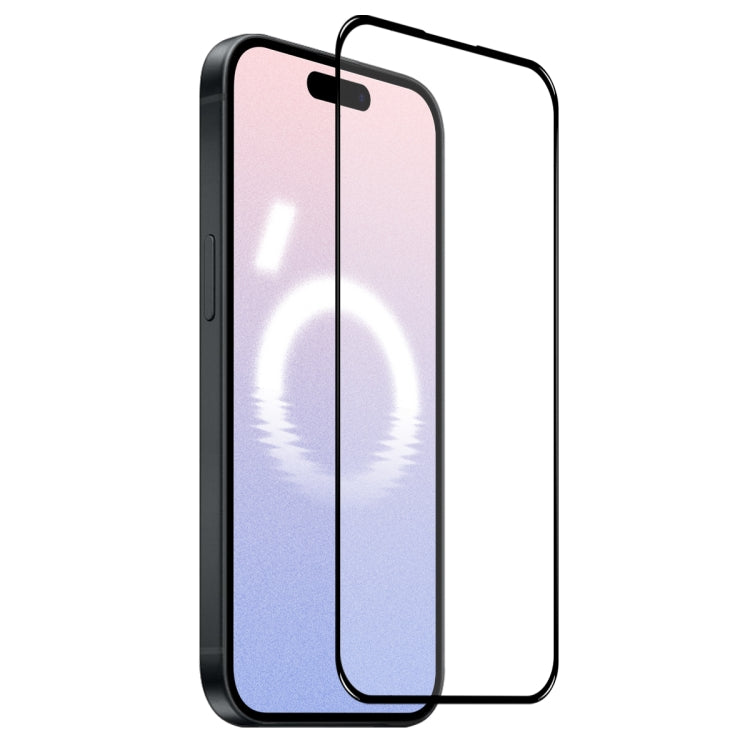 For iPhone 16 Plus NORTHJO A++ Screen Protector Full Glue Silk Printing Tempered Glass Film