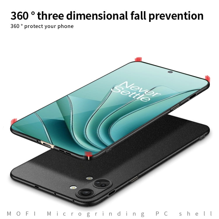 For OnePlus Ace 2V / Nord 3 MOFI Fandun Series Frosted PC Ultra-thin All-inclusive Phone Case(Gray)