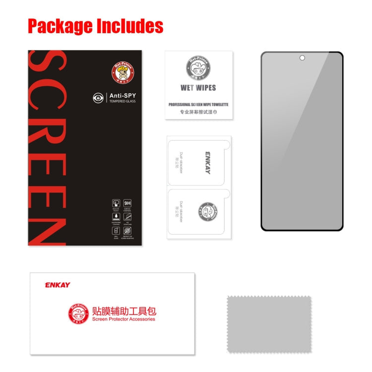 For Xiaomi 13T / 13T Pro ENKAY Hat-Prince 28 Degree Anti-peeping Privacy Silk Screen Tempered Glass Film