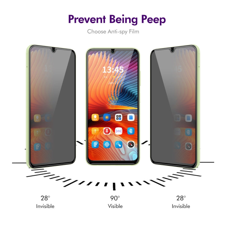 For Samsung Galaxy A06 4G ENKAY Hat-Prince 28 Degree Anti-peeping Privacy Silk Screen Tempered Glass Film