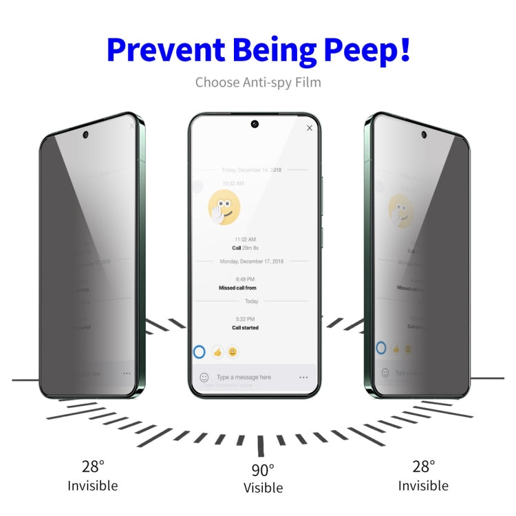 For Samsung Galaxy F54 2pcs ENKAY Hat-Prince 28 Degree Anti-peeping Privacy Tempered Glass Film