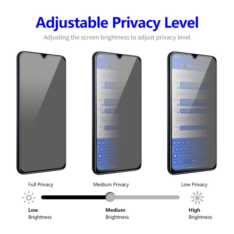 For Samsung Galaxy F34 5G / M54 5G 5pcs ENKAY Hat-Prince 28 Degree Anti-peeping Privacy Tempered Glass Film