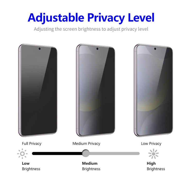 For Samsung Galaxy S24 5G 5pcs ENKAY Hat-Prince 28 Degree Anti-peeping Privacy Tempered Glass Film