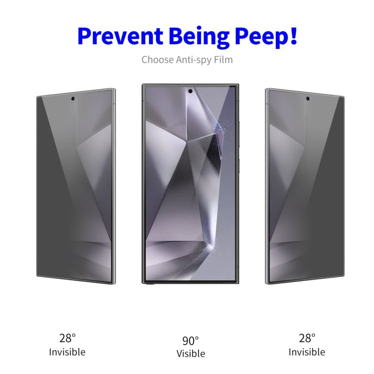 For Samsung Galaxy S24 Ultra 5G 5pcs ENKAY Hat-Prince 28 Degree Anti-peeping Privacy Tempered Glass Film