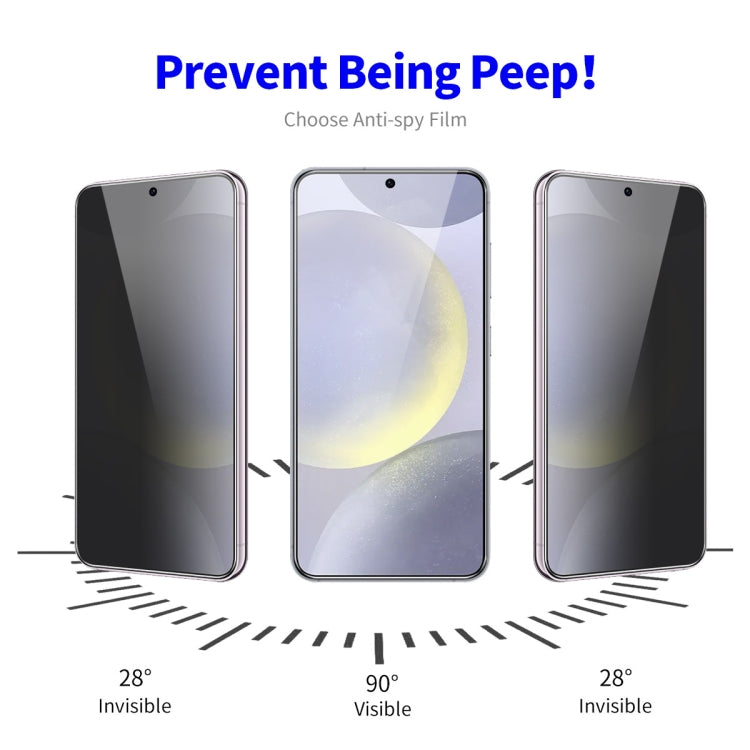 For Samsung Galaxy S23 5G 5pcs ENKAY Hat-Prince 28 Degree Anti-peeping Privacy Tempered Glass Film