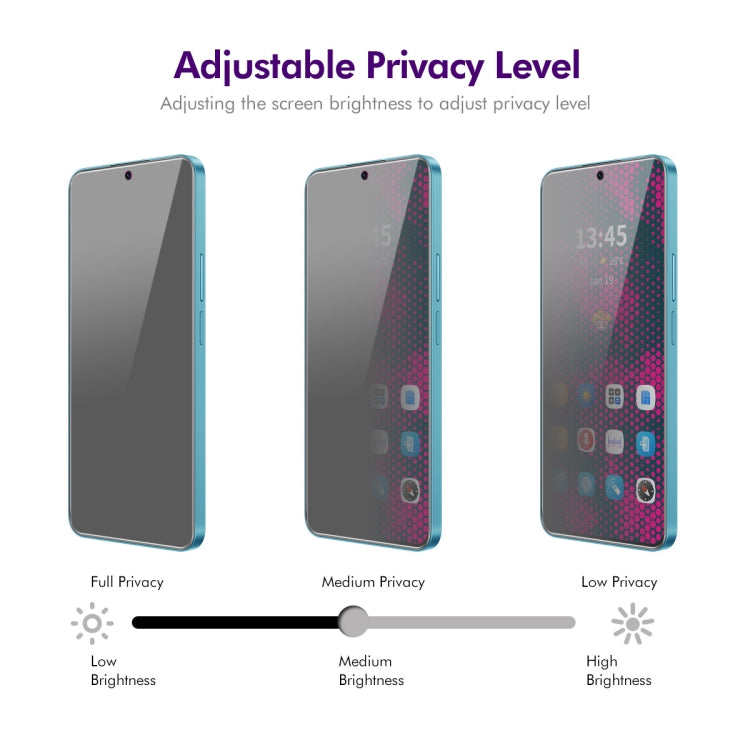 For Samsung Galaxy M55 5G 5pcs ENKAY Hat-Prince 28 Degree Anti-peeping Privacy Tempered Glass Film