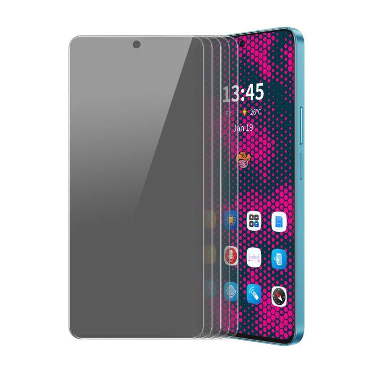 For Samsung Galaxy M55 5G 5pcs ENKAY Hat-Prince 28 Degree Anti-peeping Privacy Tempered Glass Film