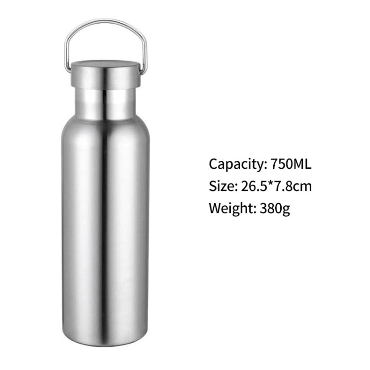 JUNSUNMAY 304 Stainless Steel Vacuum Bottle Wide Mouth Insulated Water Bottle, Capacity:750ml