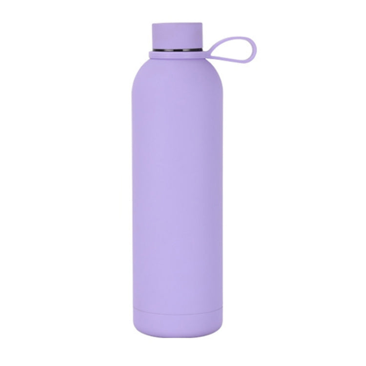 JUNSUNMAY Candy Colored Coating 304 Stainless Steel Water Vacuum Bottle, Capacity:350ml(Purple)