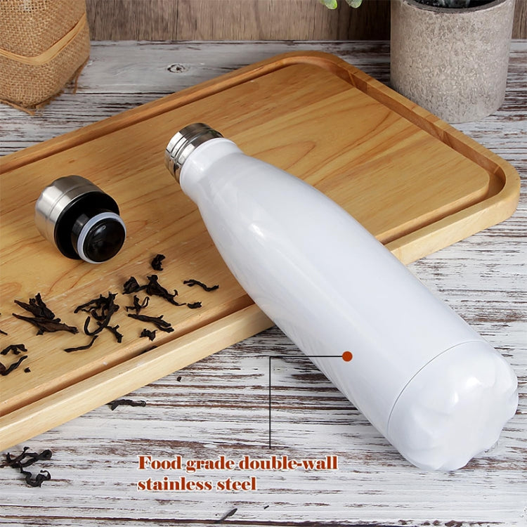 JUNSUNMAY 304 Stainless Steel Double-layer Vacuum Insulated Water Bottle, Capacity:500ml(Golden)
