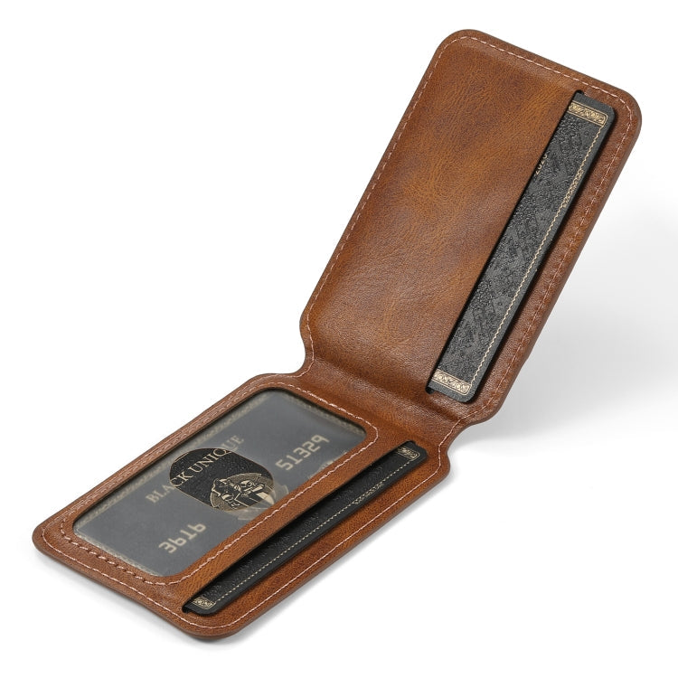 For Samsung Galaxy S23 5G Suteni H15  Oil Eax Leather Detachable Wallet Back Phone Case(Brown)