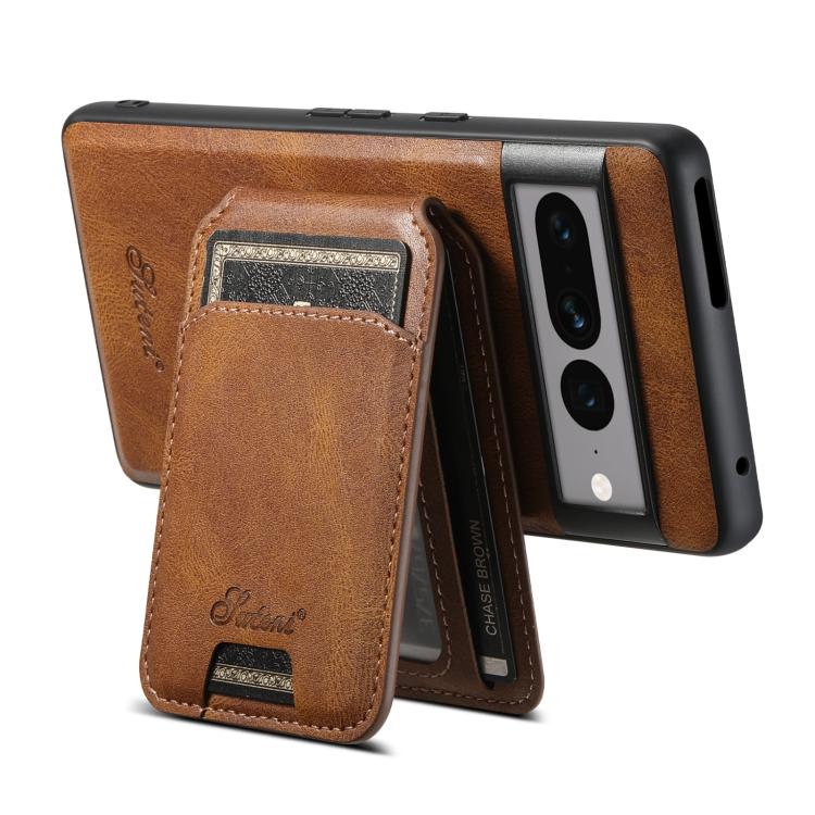 For Google Pixel 10 Pro XL Suteni H15 Oil Eax Leather Detachable Wallet Back Phone Case(Red)
