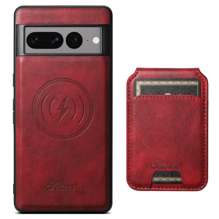 For Google Pixel 10 Pro Suteni H15 Oil Eax Leather Detachable Wallet Back Phone Case(Red)