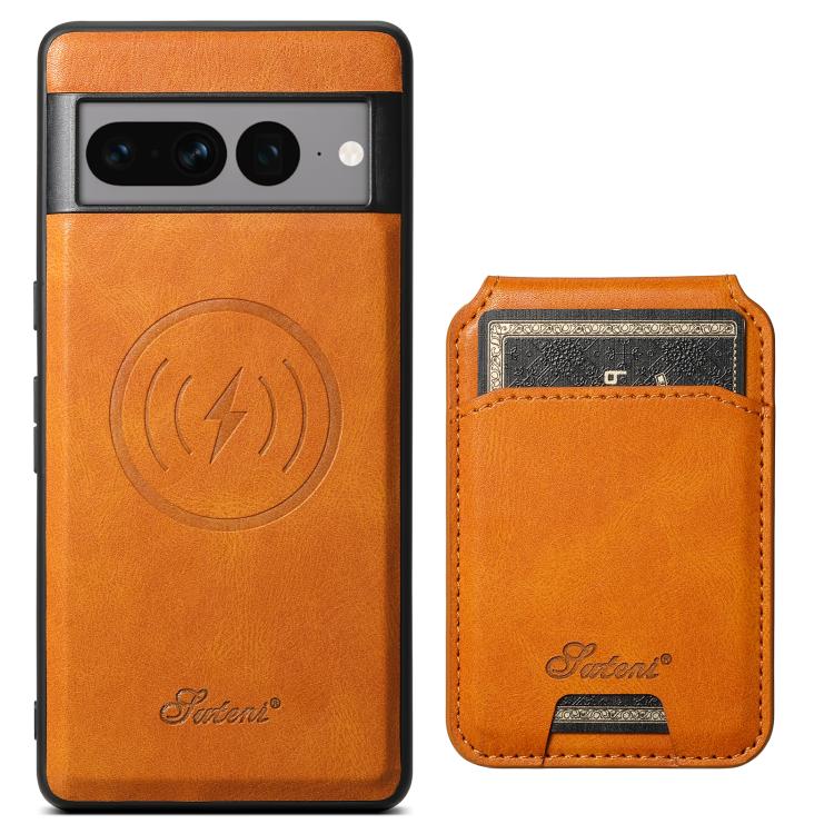 For Google Pixel 10 Suteni H15 Oil Eax Leather Detachable Wallet Back Phone Case(Khaki)