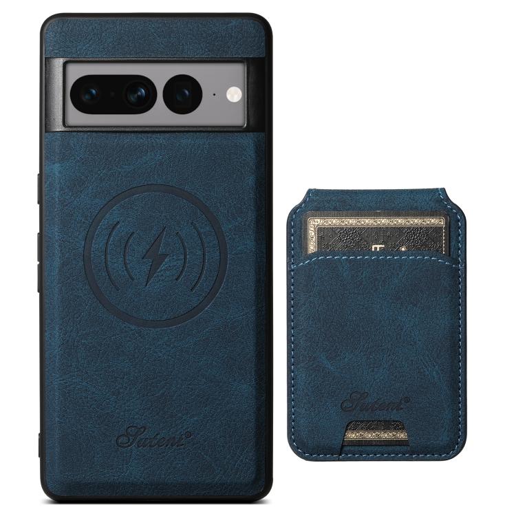 For Google Pixel 10 Pro Suteni H16 Litchi Texture Leather Detachable Wallet Back Phone Case(Blue)