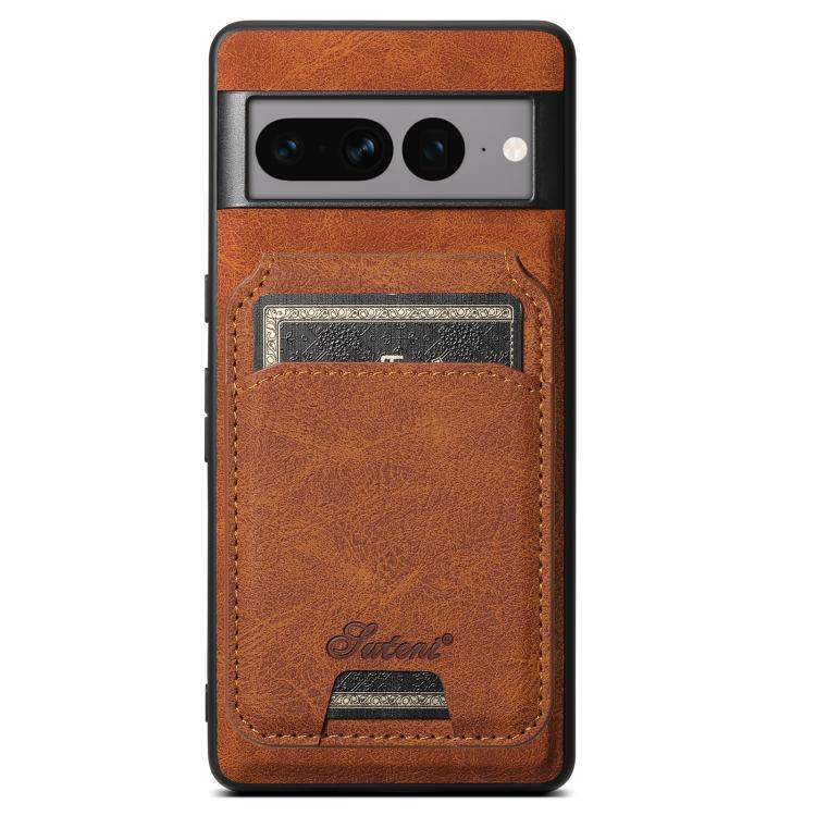 For Google Pixel 10 Pro XL Suteni H16 Litchi Texture Leather Detachable Wallet Back Phone Case(Khaki)