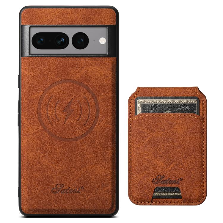 For Google Pixel 10 Pro XL Suteni H16 Litchi Texture Leather Detachable Wallet Back Phone Case(Khaki)