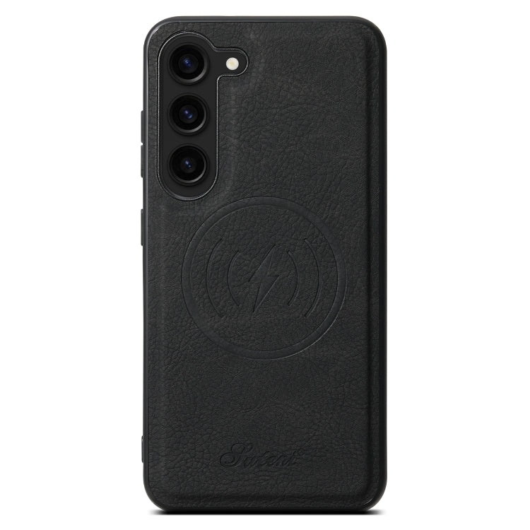 For Samsung Galaxy S24 5G Suteni H16 Litchi Texture Leather Detachable Wallet Back Phone Case(Black)