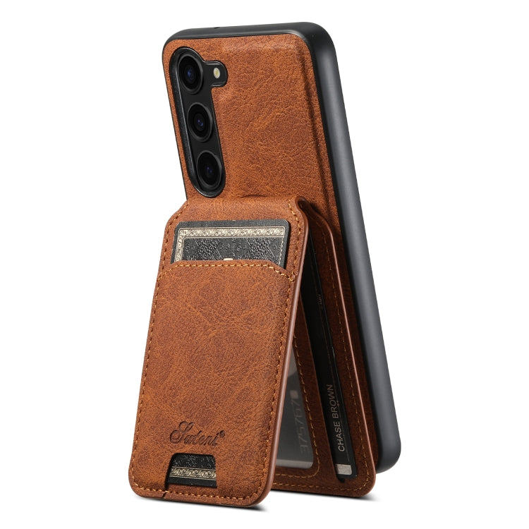 For Samsung Galaxy S24 5G Suteni H16 Litchi Texture Leather Detachable Wallet Back Phone Case(Black)