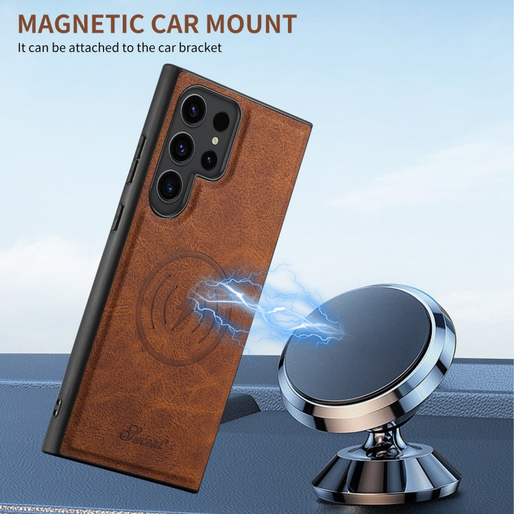 For Samsung Galaxy S24 5G Suteni H16 Litchi Texture Leather Detachable Wallet Back Phone Case(Blue)