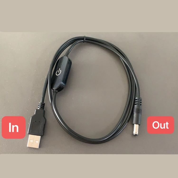 JUNSUNMAY 5525 to USB LED Touch Inline Dimmer Switch Controller for Single Color,Length 100cm