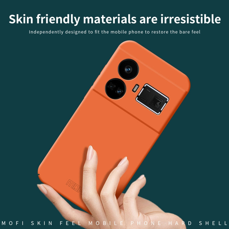 For Realme GT5 MOFI Qin Series Skin Feel All-inclusive PC Phone Case(Green)