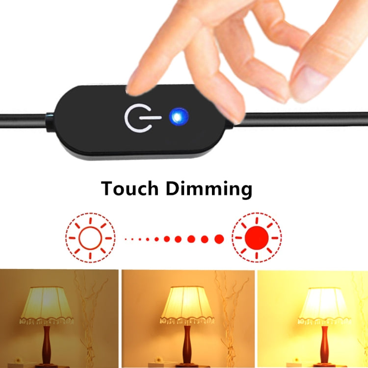 JUNSUNMAY USB LED Touch Inline Dimmer Switch Controller for Single Color, Length 30cm(Black)