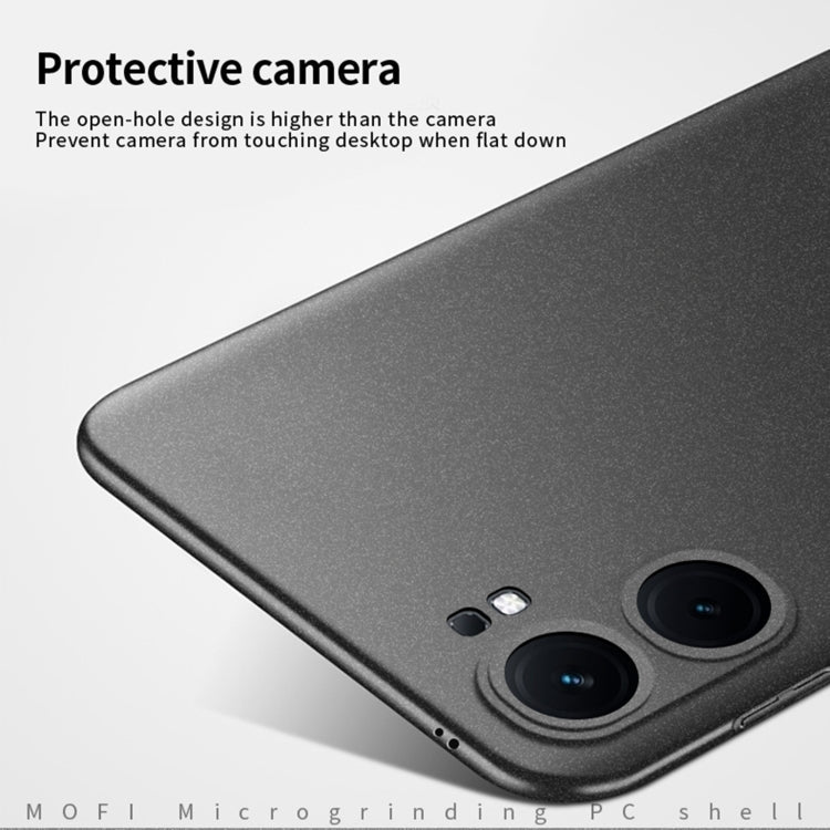 For vivo iQOO Neo9 / Neo9 Pro MOFI Fandun Series Frosted PC Ultra-thin All-inclusive Phone Case(Blue)