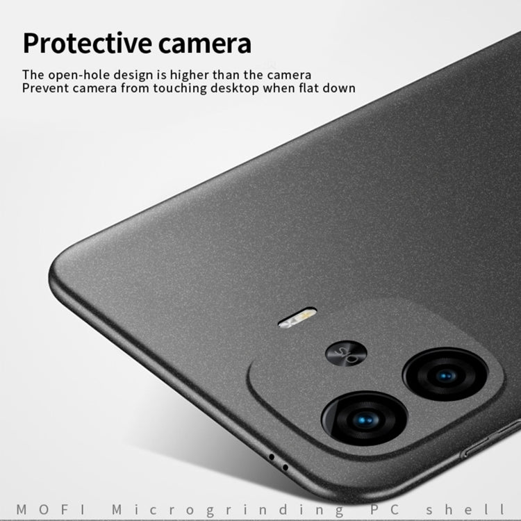 For vivo iQOO Z9 Turbo / iQOO Z9 MOFI Fandun Series Frosted PC Ultra-thin All-inclusive Phone Case(Blue)