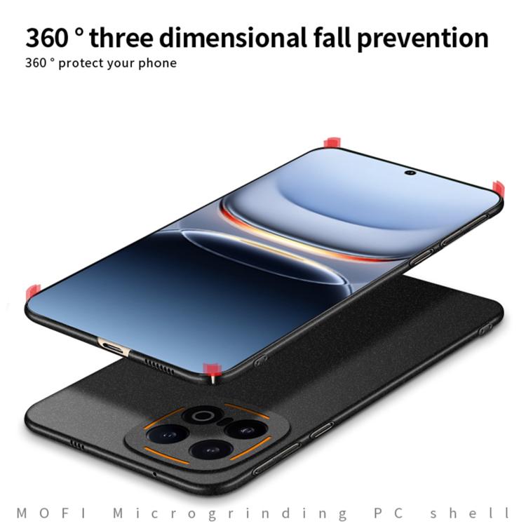 For vivo iQOO 13 MOFI Fandun Series Frosted PC Ultra-thin All-inclusive Phone Case(Black)