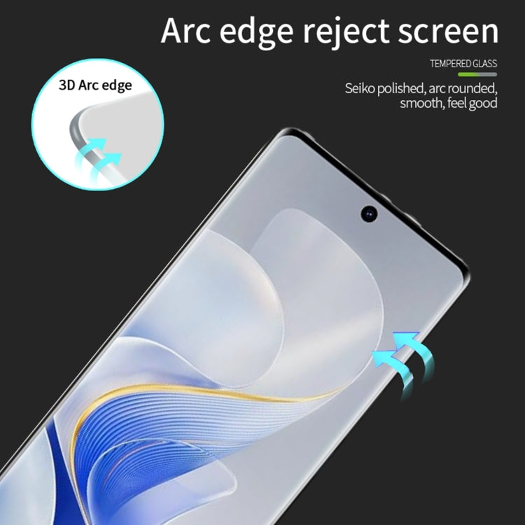 For vivo S19 Pro PINWUYO 9H 3D Hot Bending Tempered Glass Film(Black)