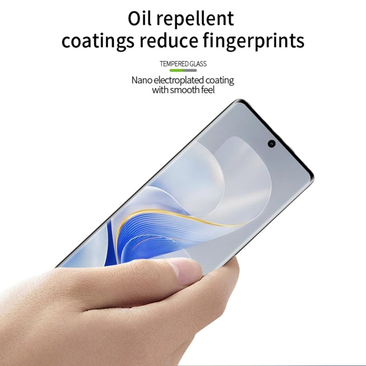 For vivo S19 Pro PINWUYO 9H 3D Hot Bending Tempered Glass Film(Black)