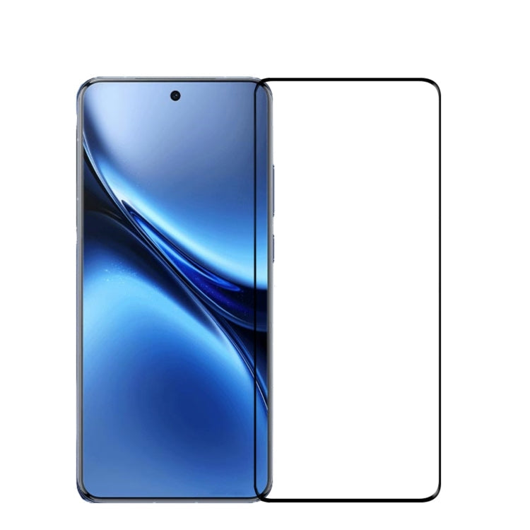 For vivo X200 Pro PINWUYO 9H 3D Hot Bending Tempered Glass Film(Black)