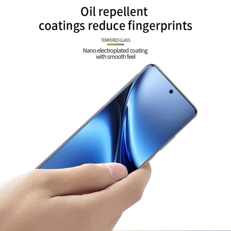 For vivo X200 Pro PINWUYO 9H 3D Hot Bending Tempered Glass Film(Black)