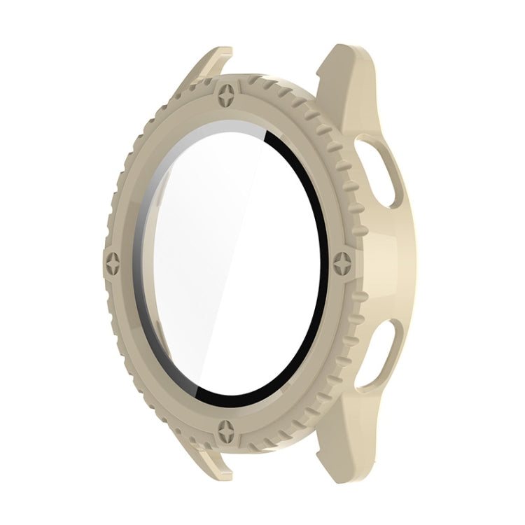 For Xiaomi Watch S3 ENKAY Hat-Prince Full Coverage Tempered Glass Film Integrated PC Watch Cover(Ivory White)