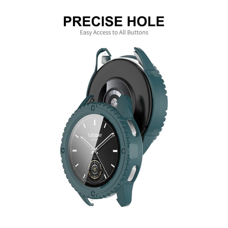 For Xiaomi Watch S3 ENKAY Hat-Prince Full Coverage Tempered Glass Film Integrated PC Watch Cover(Pink)