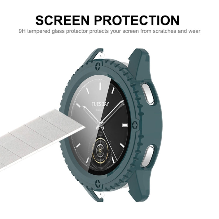 For Xiaomi Watch S3 ENKAY Hat-Prince Full Coverage Tempered Glass Film Integrated PC Watch Cover(Pink)