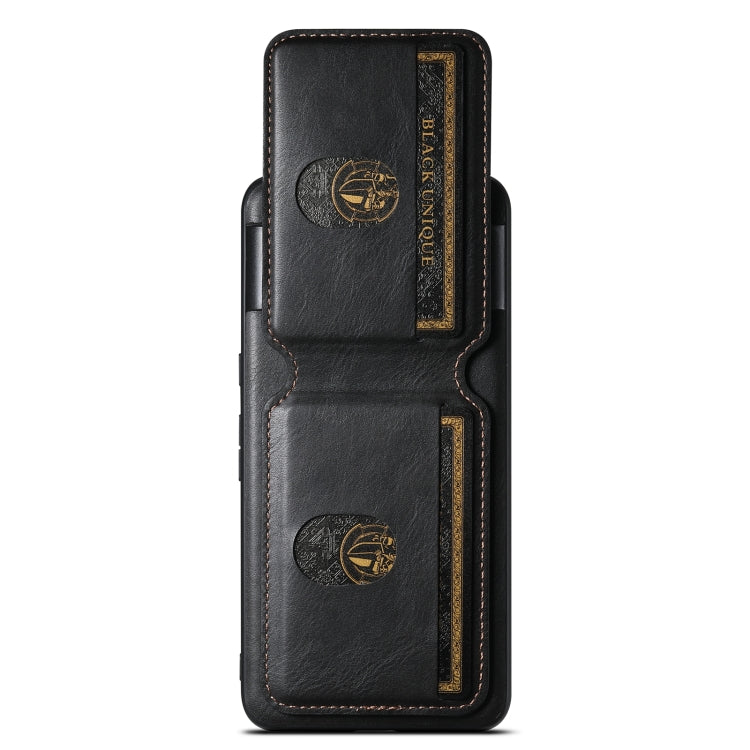 For Google Pixel 6a Suteni H02 Leather Wallet Stand Back Phone Case(Black)