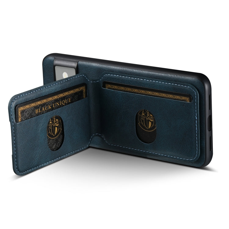 For Google Pixel 8 Pro Suteni H02 Leather Wallet Stand Back Phone Case(Blue)
