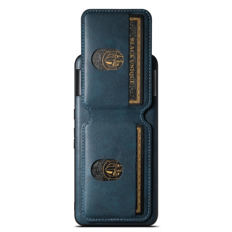 For Google Pixel 8 Pro Suteni H02 Leather Wallet Stand Back Phone Case(Blue)
