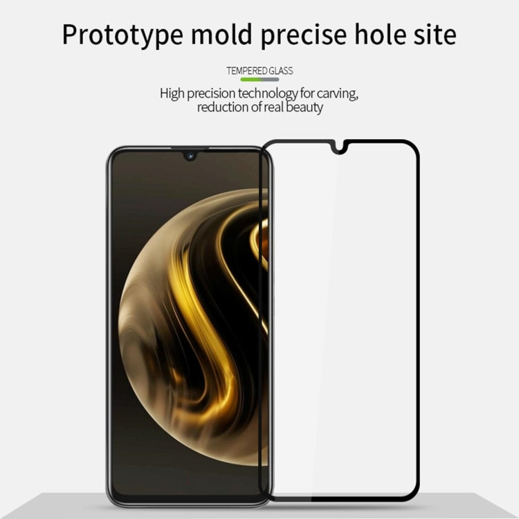 For ZTE Blade A72 4G PINWUYO 9H 2.5D Full Screen Tempered Glass Film(Black)