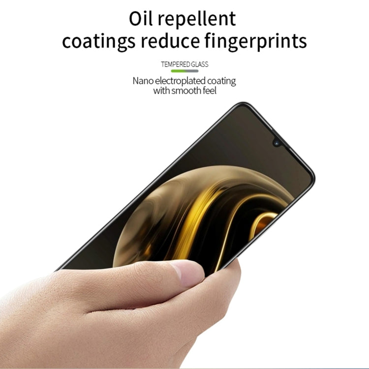 For ZTE Blade A72 4G PINWUYO 9H 2.5D Full Screen Tempered Glass Film(Black)