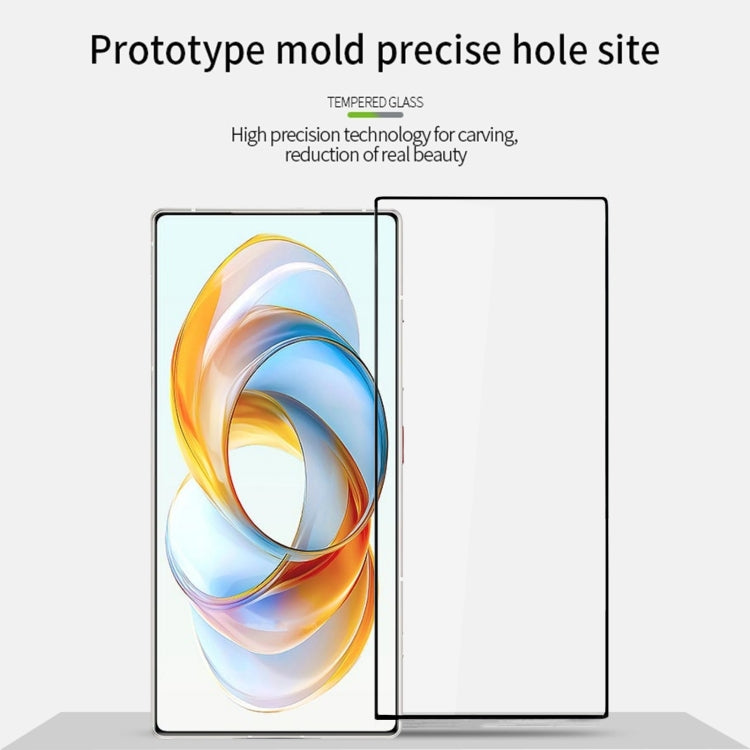 For ZTE nubia Z70 Ultra PINWUYO 9H 2.5D Full Screen Tempered Glass Film(Black)